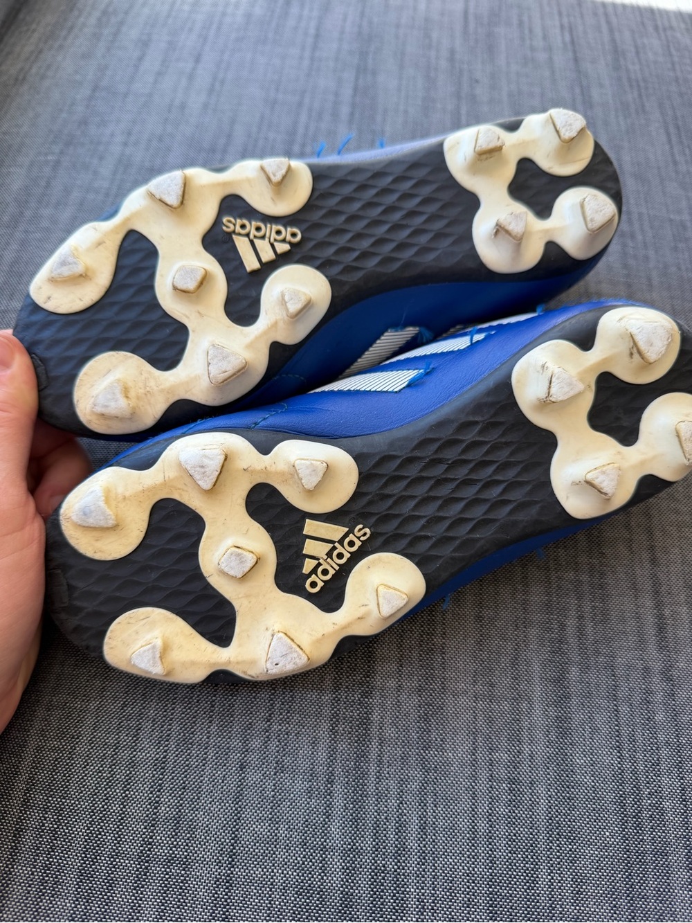 adidas Kids Blue and White Sneakers - Picture 3 of 7